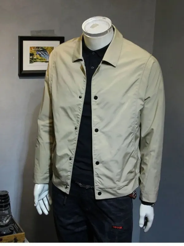 Men's Plus Size Snap Down Long Sleeve Jacket sold by Gigi Laurent