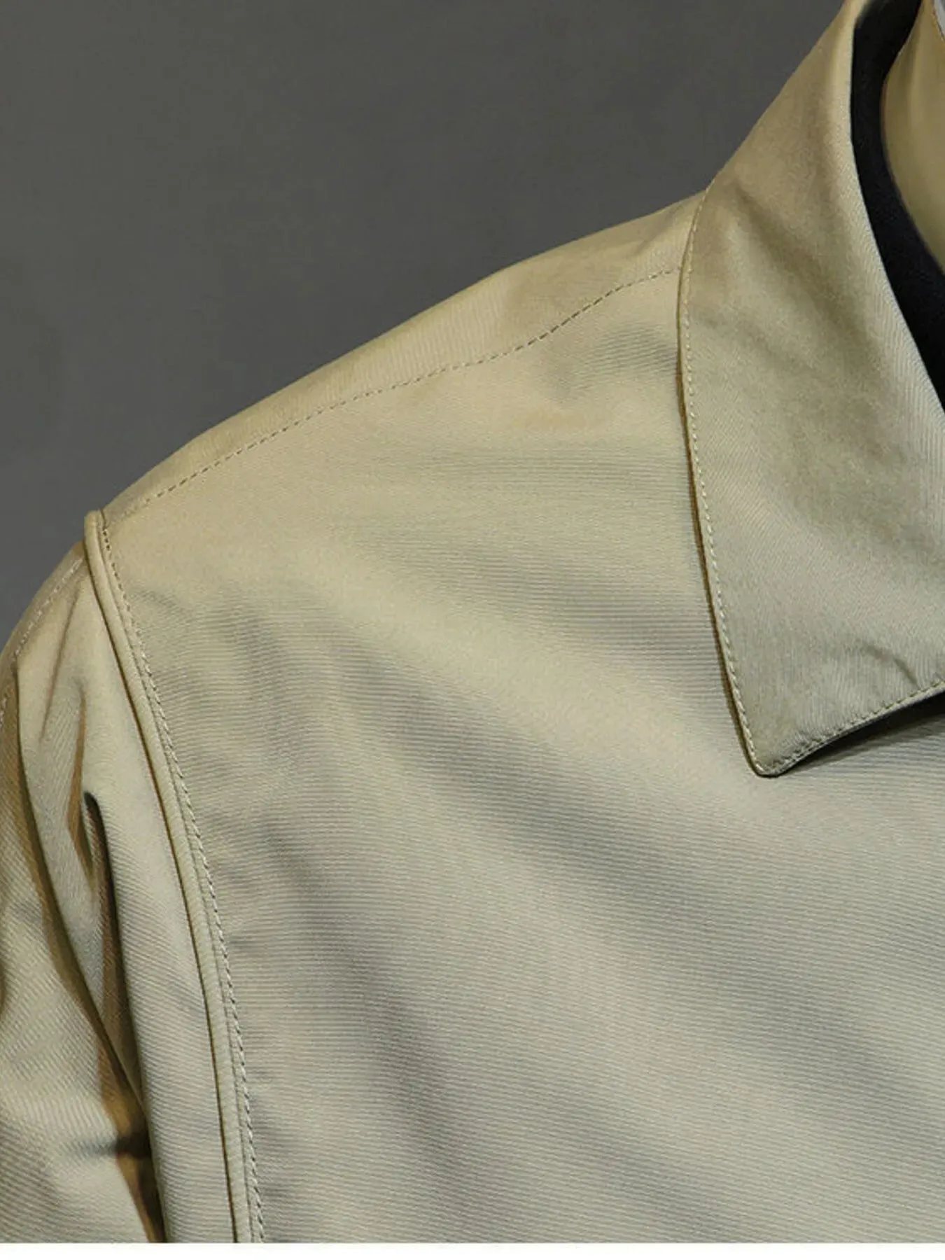 Men's Plus Size Snap Down Long Sleeve Jacket sold by Gigi Laurent product image thumbnail 5