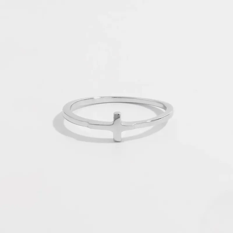 925 Sterling Silver Cross Ring sold by Gigi Laurent