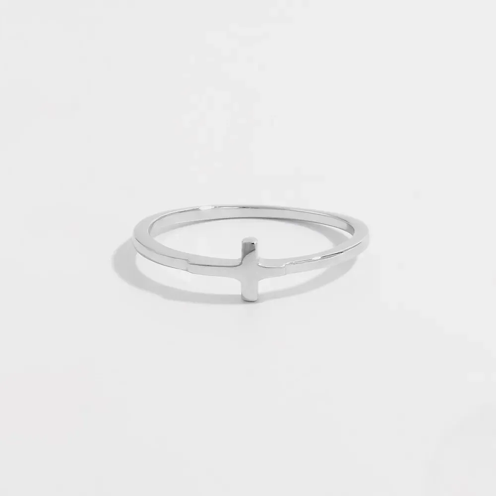 925 Sterling Silver Cross Ring sold by Gigi Laurent