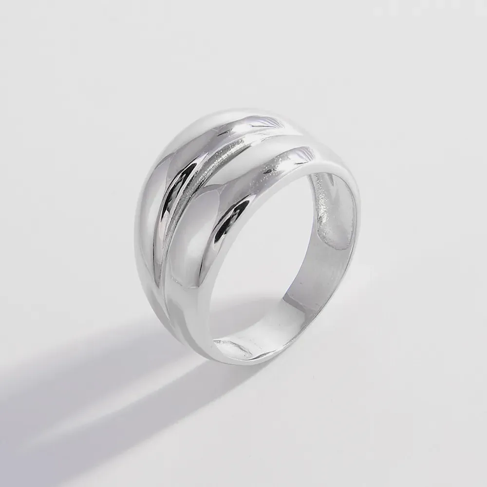 925 Sterling Silver Bulging Ring sold by Gigi Laurent product image thumbnail 2