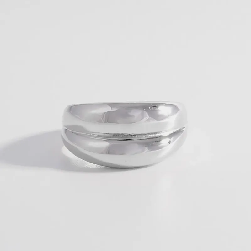925 Sterling Silver Bulging Ring sold by Gigi Laurent