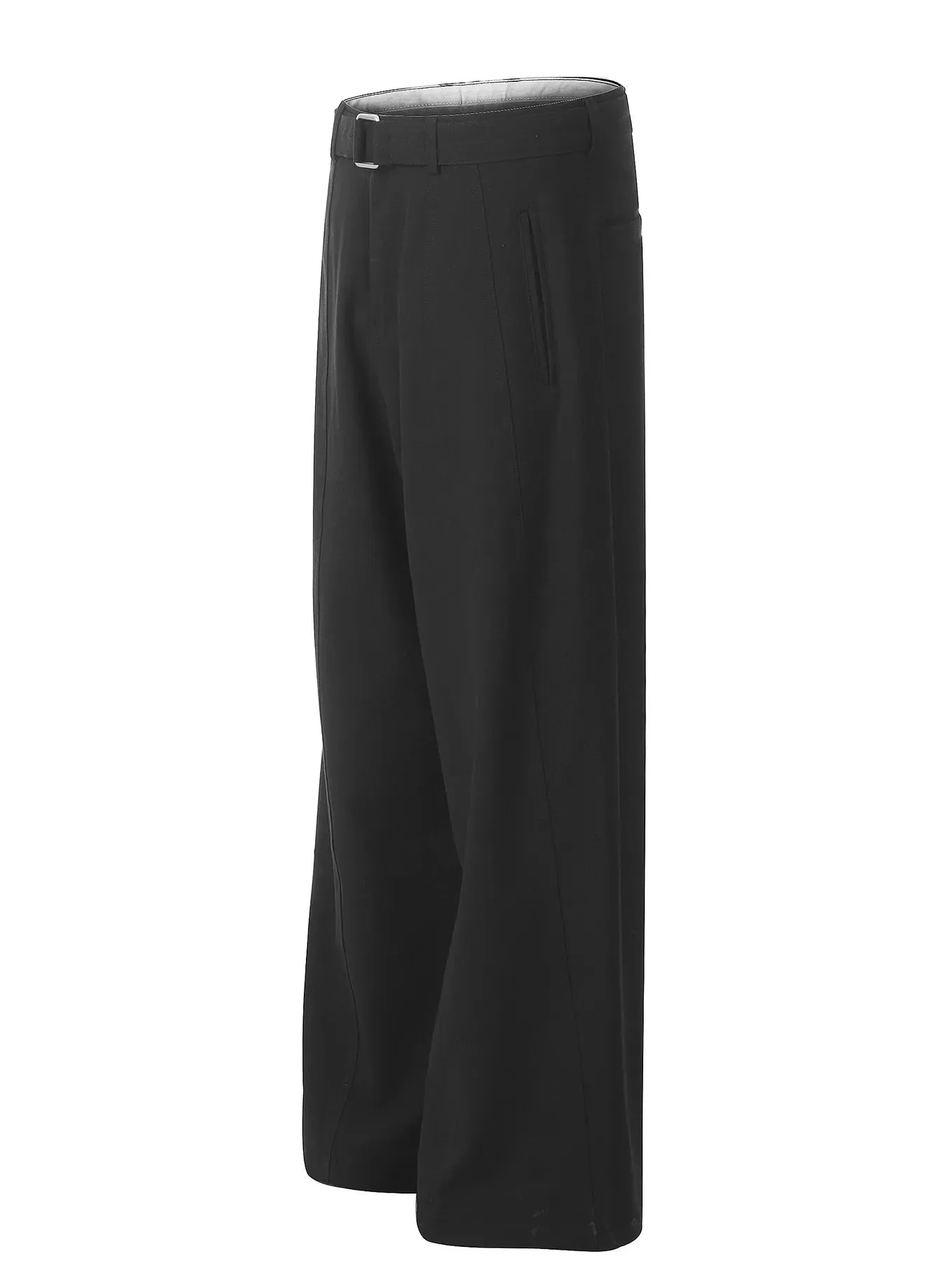 Men's Wide Leg High Waist Pants with Belt sold by Gigi Laurent product image thumbnail 2