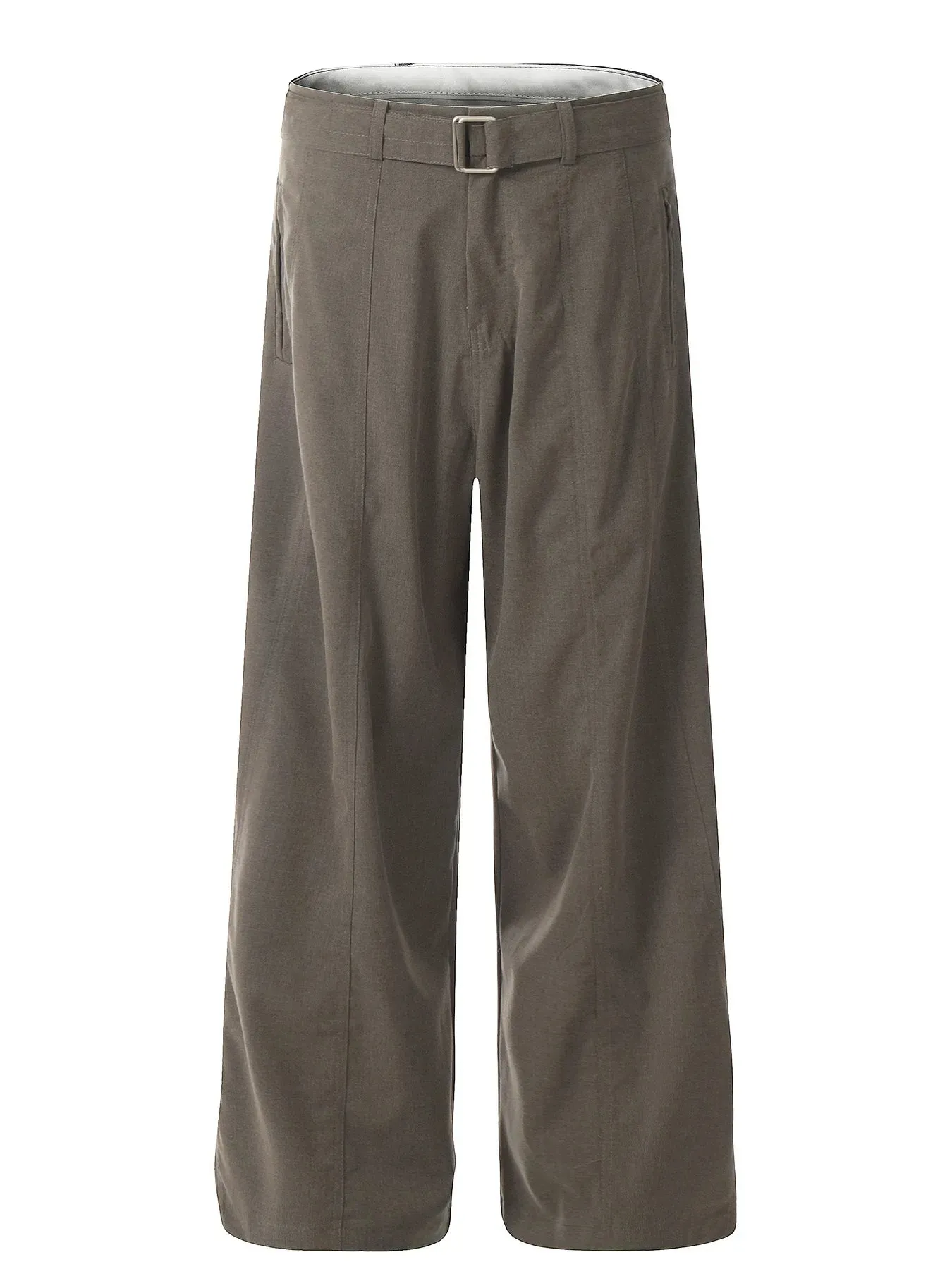 Men's Wide Leg High Waist Pants with Belt sold by Gigi Laurent product image thumbnail 4