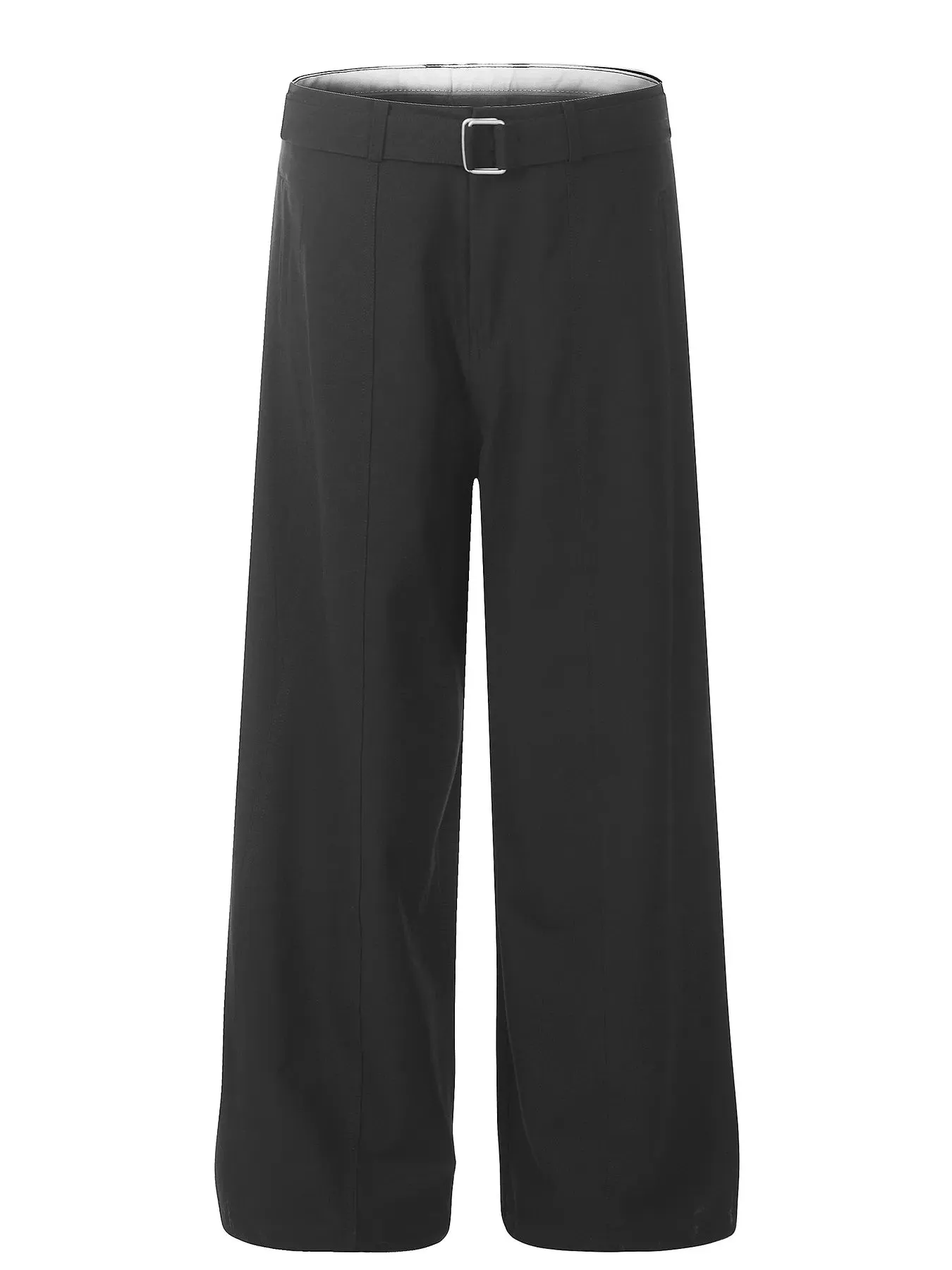 Men's Wide Leg High Waist Pants with Belt sold by Gigi Laurent