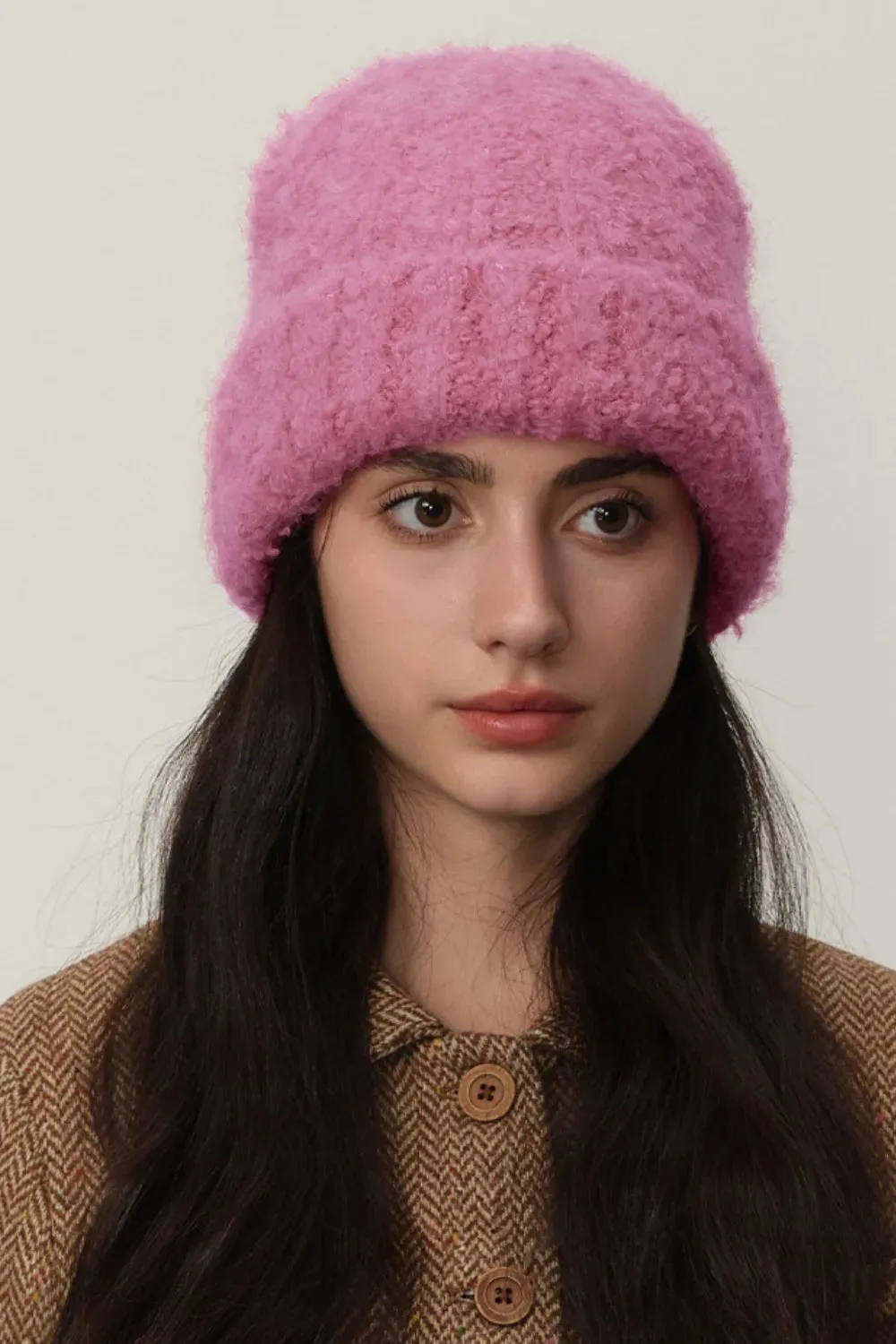 Solid Color Thermal Knit Hat sold by Gigi Laurent product image thumbnail 3
