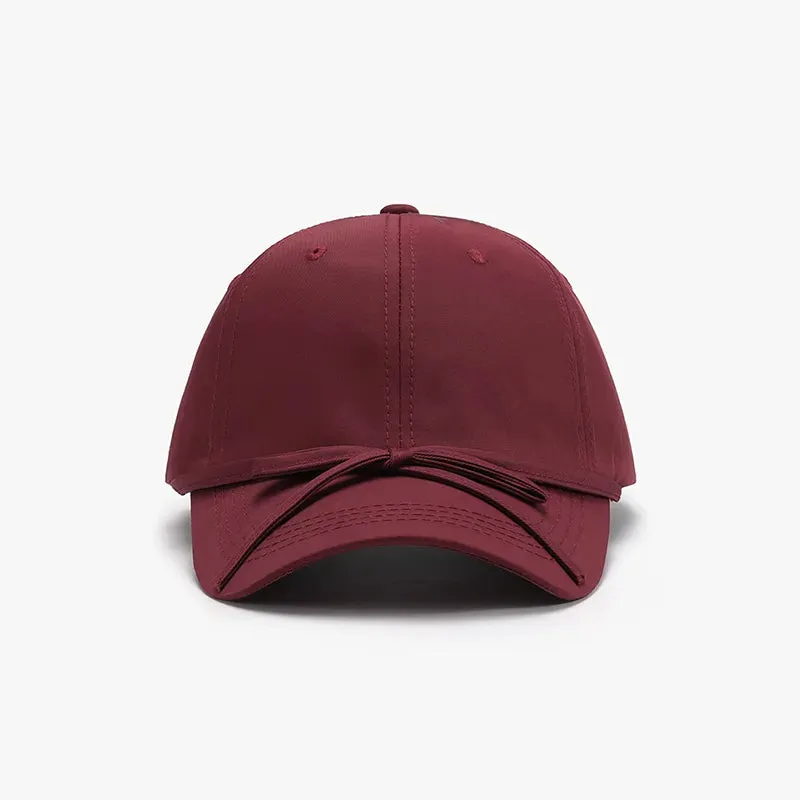 Tied Bow Cotton Baseball Cap sold by Gigi Laurent product image thumbnail 5