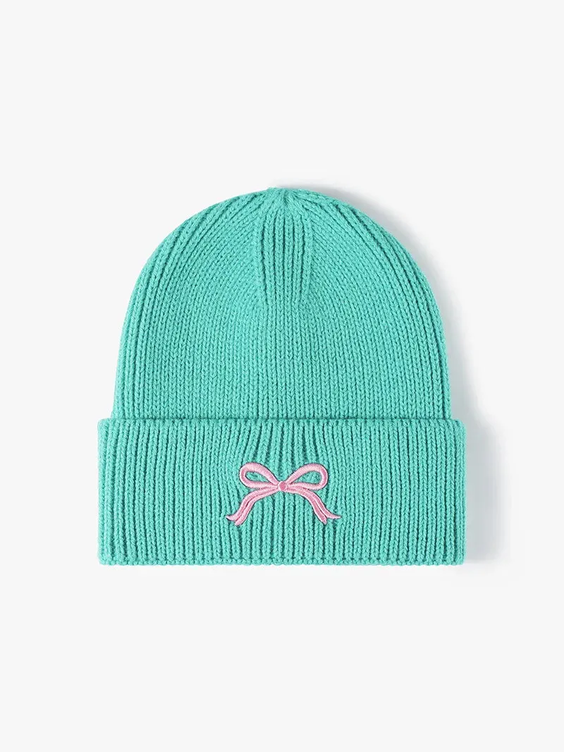 Embroidered Bow Knit Hat sold by Gigi Laurent product image thumbnail 2