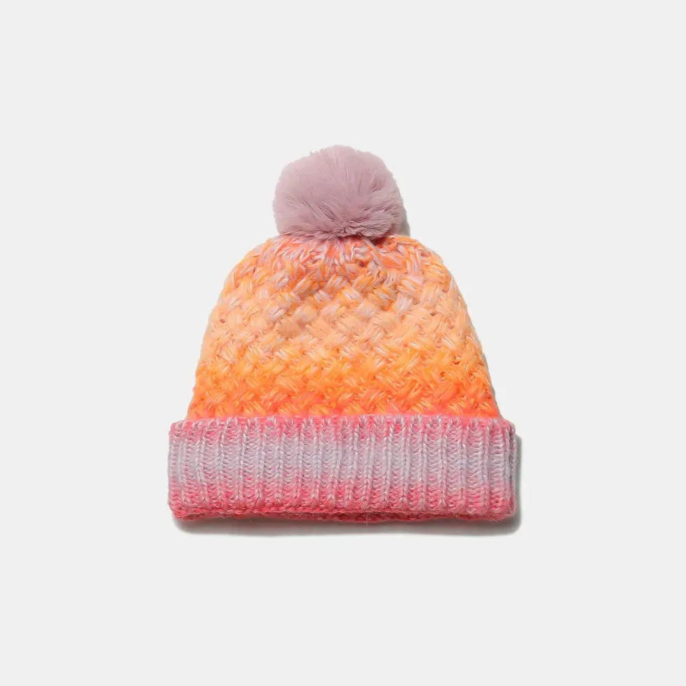 Gradient Knit Hat with Pompom sold by Gigi Laurent product image thumbnail 2