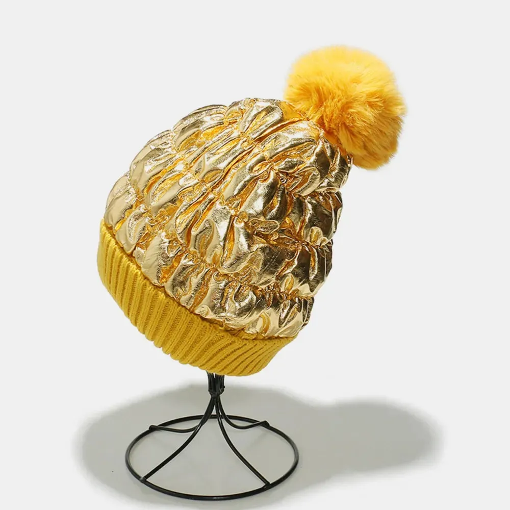 Thermal Knit Hat with Pompom sold by Gigi Laurent product image thumbnail 4