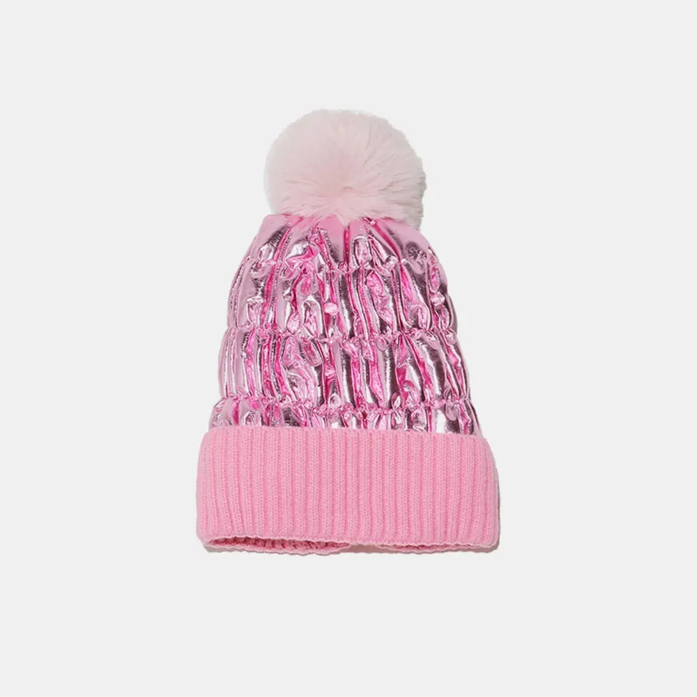 Thermal Knit Hat with Pompom sold by Gigi Laurent product image thumbnail 5