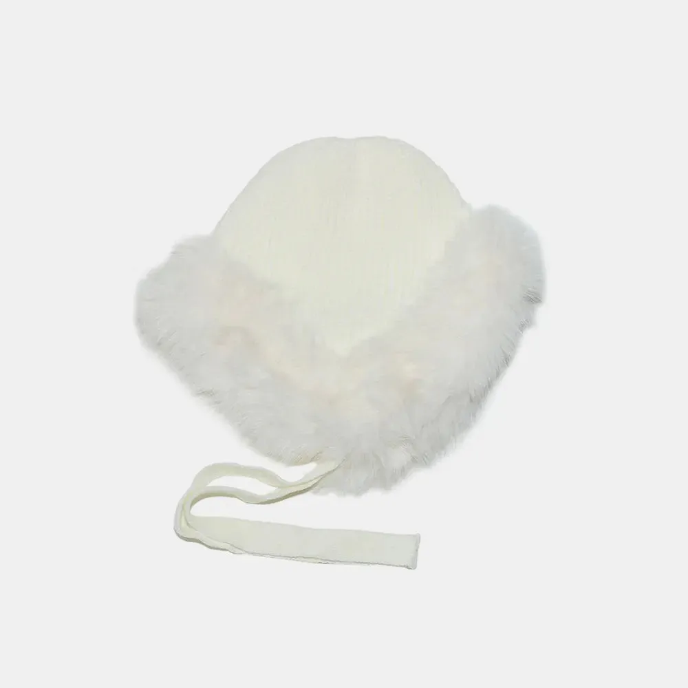 Thermal Tied Fuzzy Winter Hat sold by Gigi Laurent product image thumbnail 5