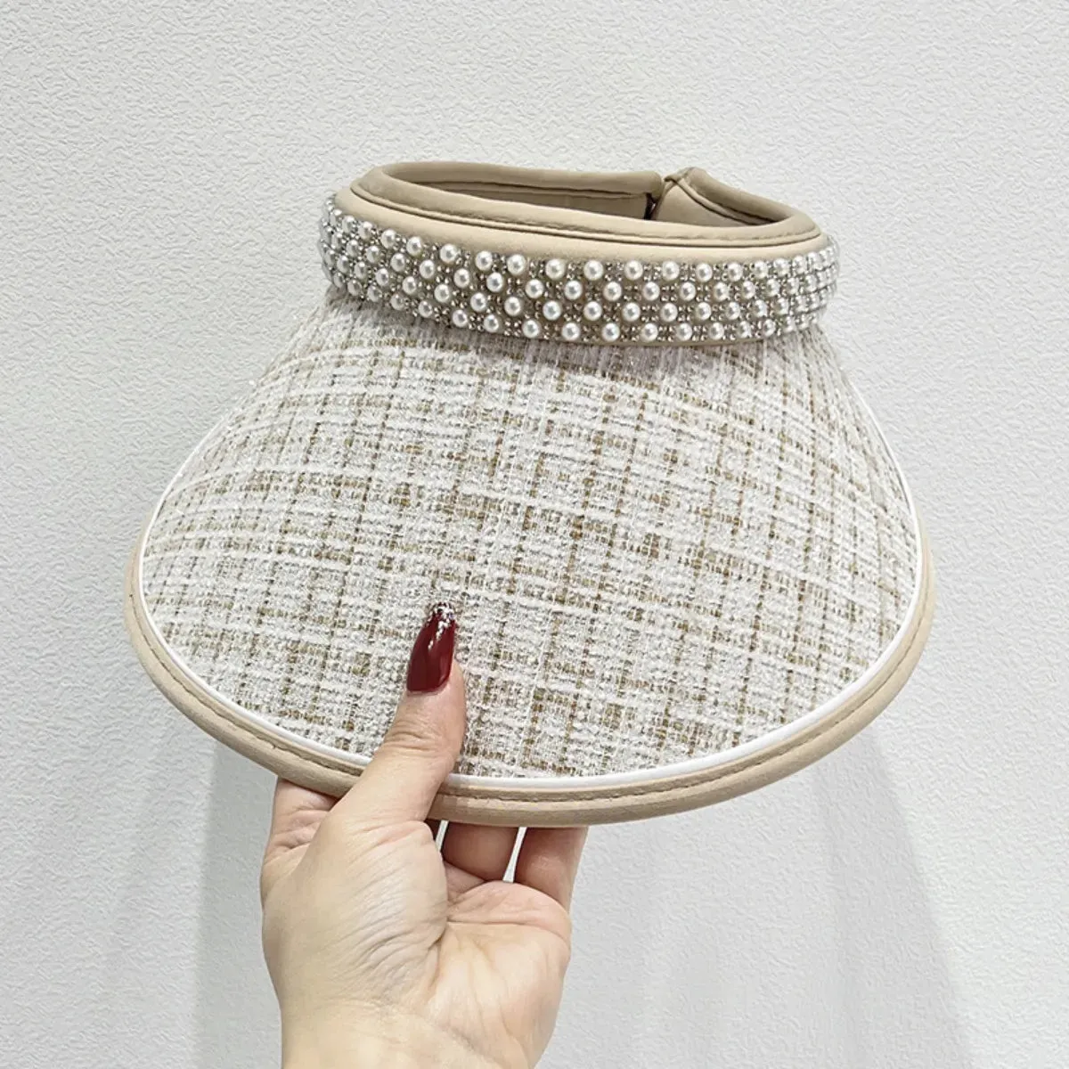 Pearl Detail Sunscreen Hat sold by Gigi Laurent product image thumbnail 3