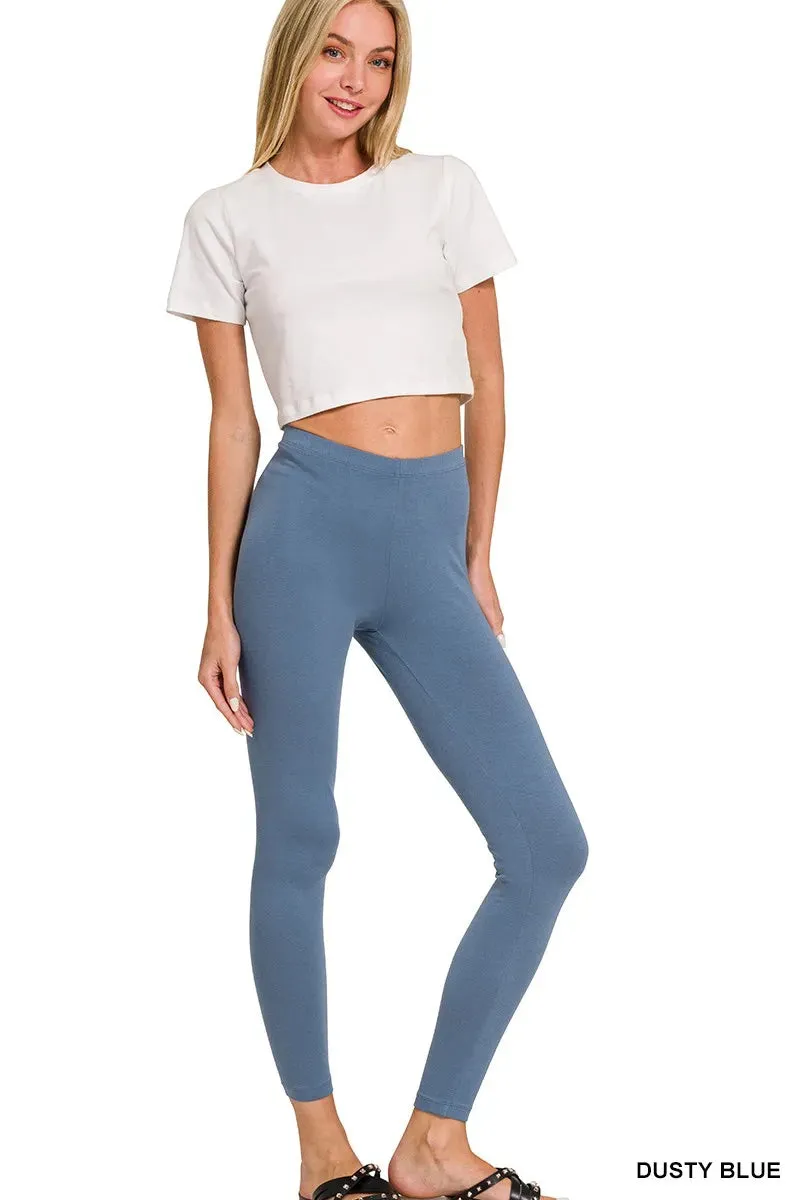 Zenana Cotton Round Neck Top & Legging Set sold by Gigi Laurent product image thumbnail 5