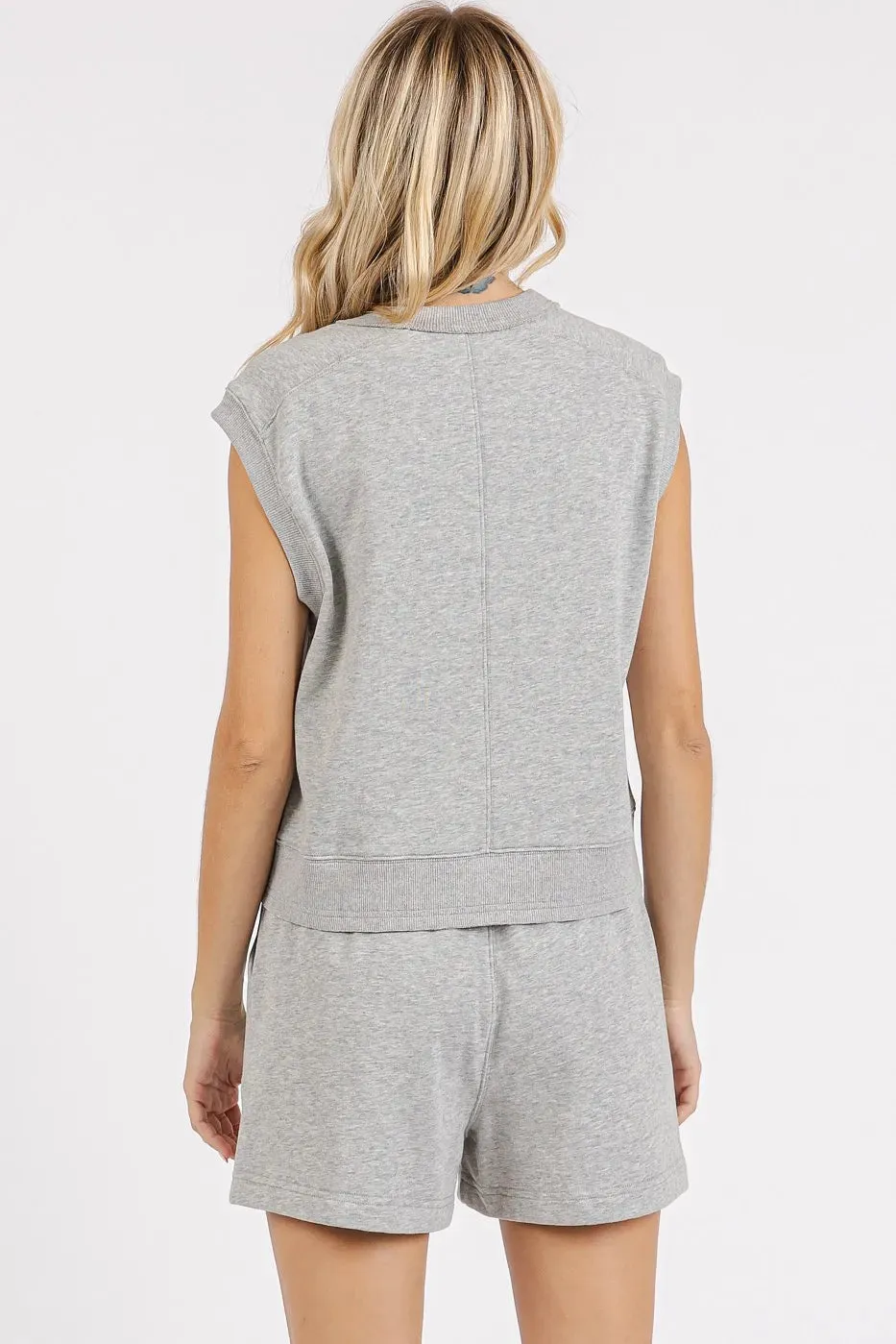 Mittoshop French Terry Crew Neck Top and Shorts Set sold by Gigi Laurent product image thumbnail 3