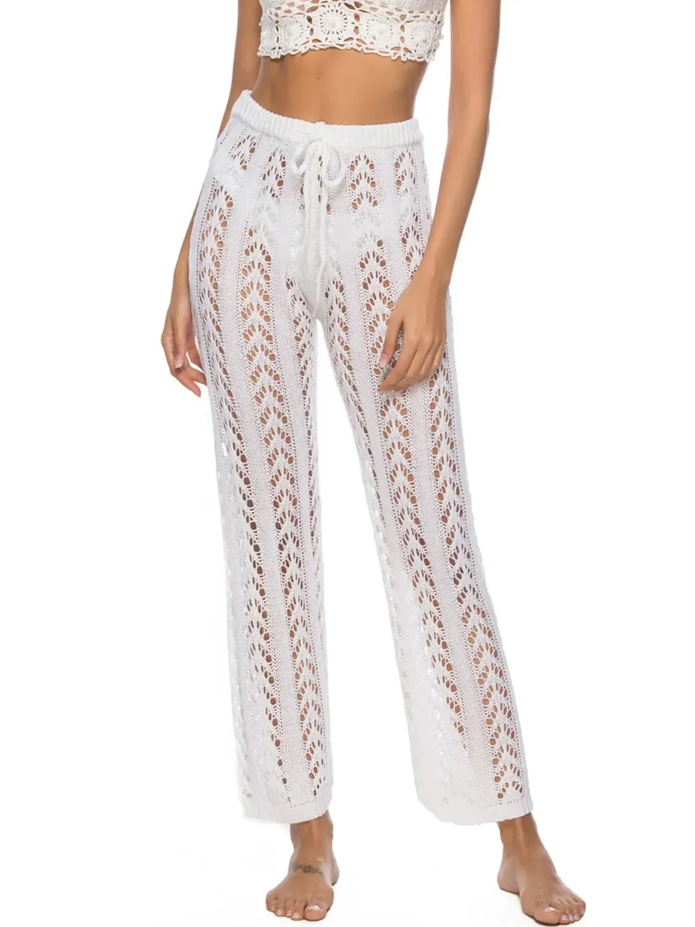 Cutout Drawstring High Waist Swim Pants sold by Gigi Laurent product image thumbnail 3