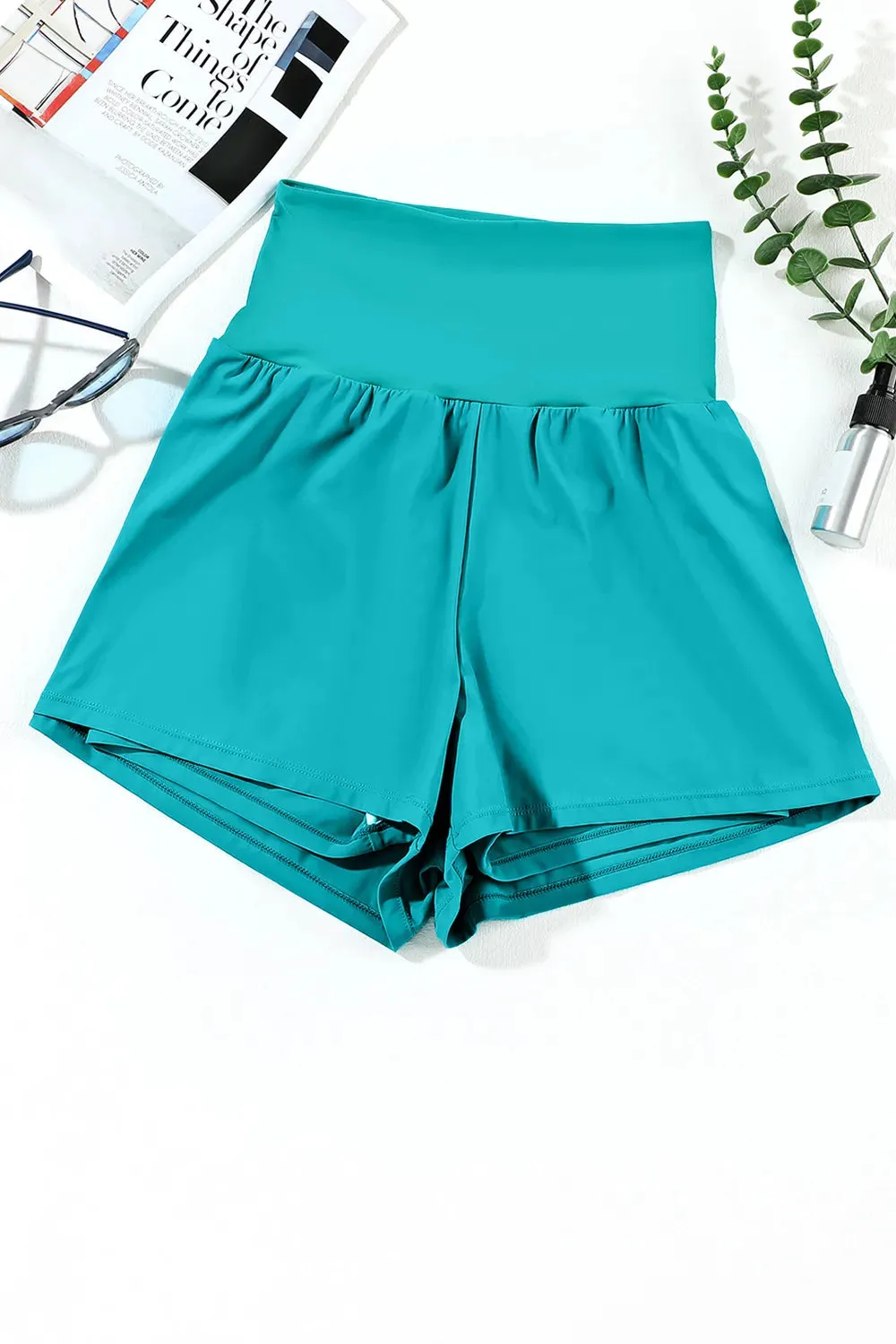 Pocketed High Waist Swim Shorts sold by Gigi Laurent product image thumbnail 5
