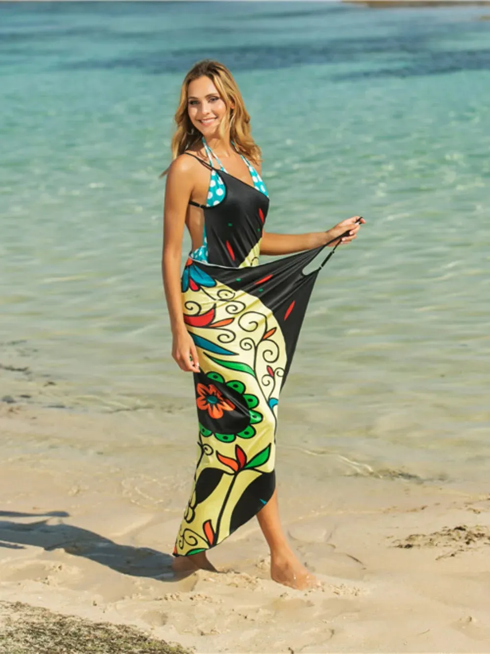 Printed Spaghetti Strap Cover Up sold by Gigi Laurent product image thumbnail 5