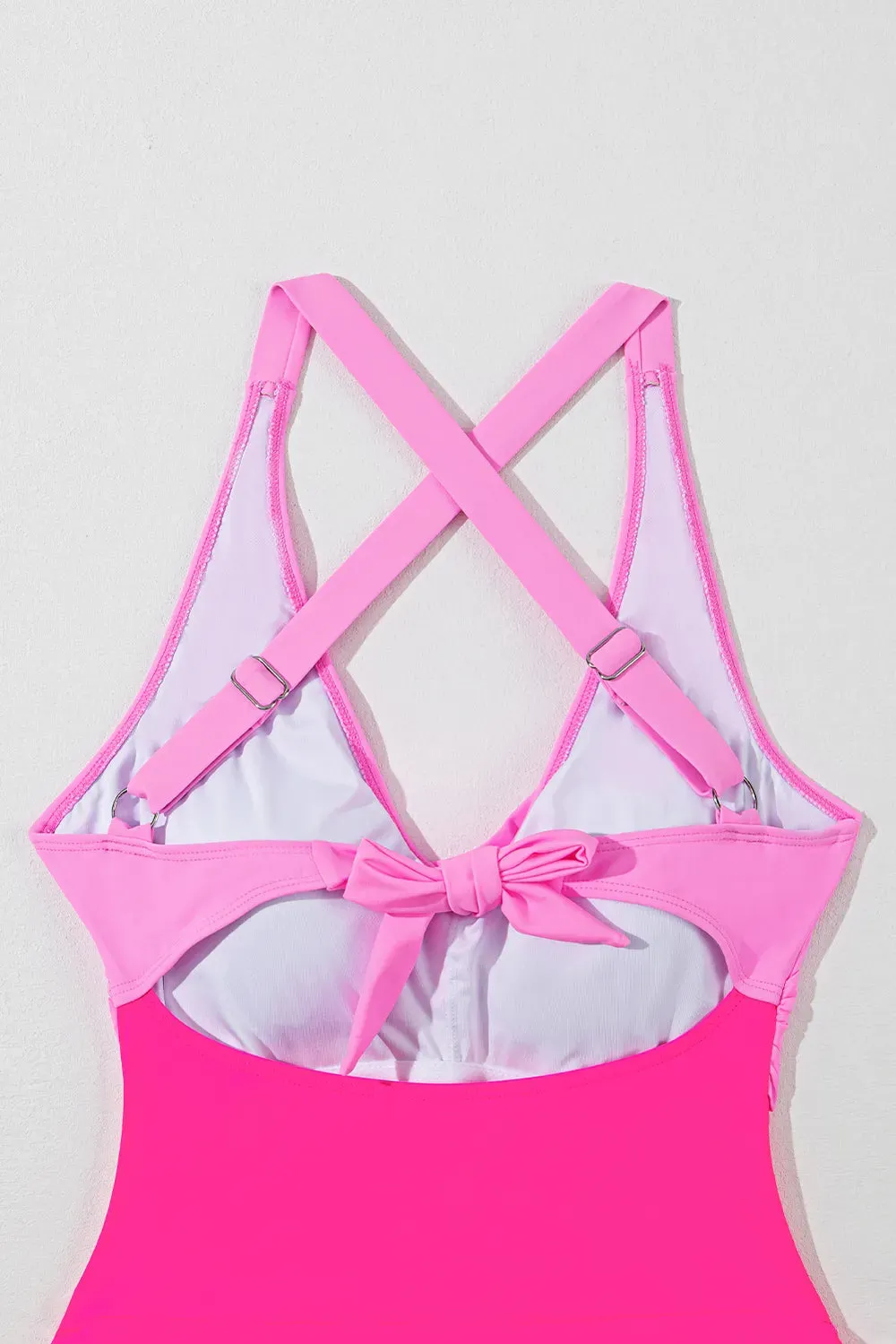 Crisscross V-Neck One-Piece Swimwear sold by Gigi Laurent product image thumbnail 5