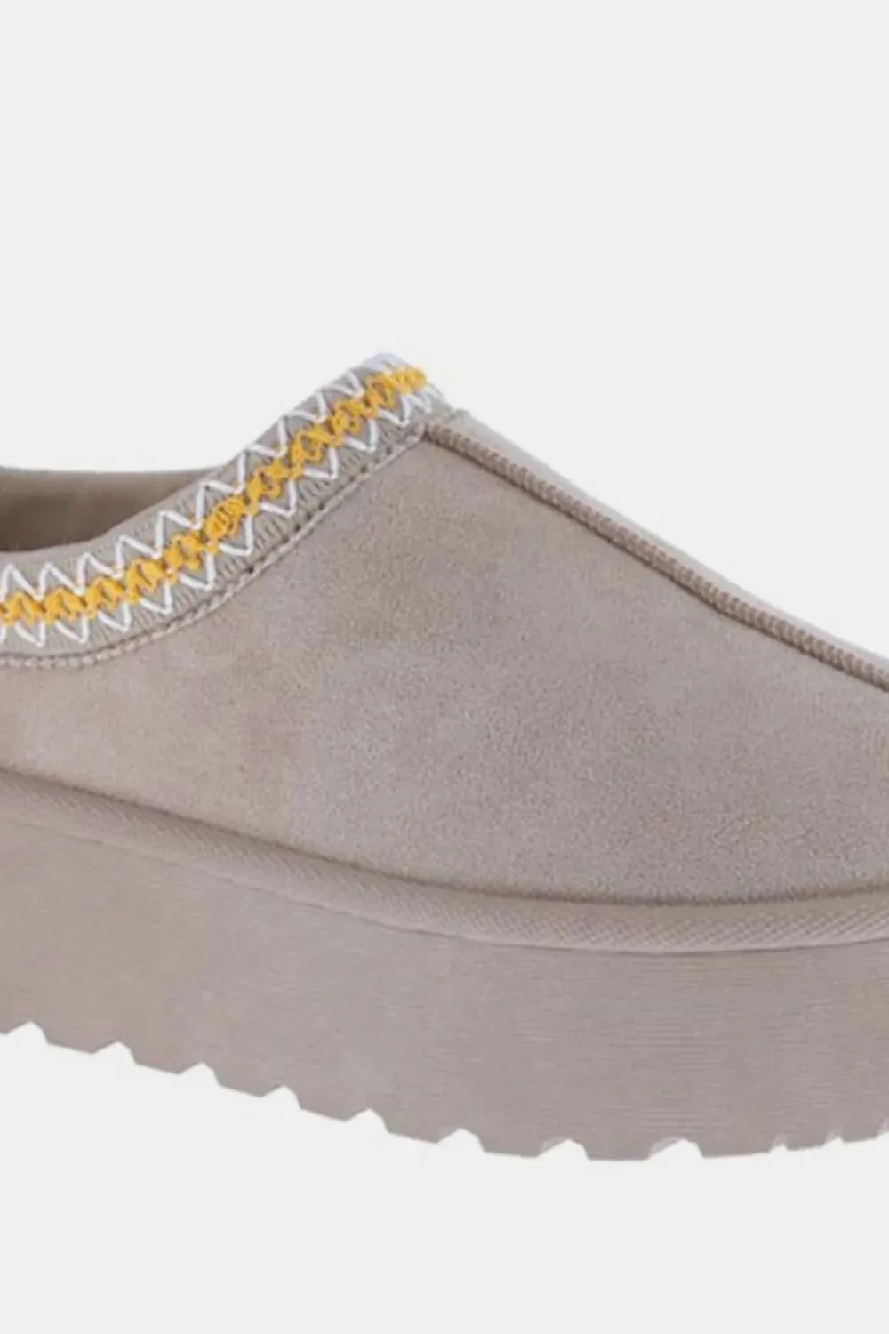 Weeboo Platform Embroidered Trim Slip-On Boots sold by Gigi Laurent product image thumbnail 3