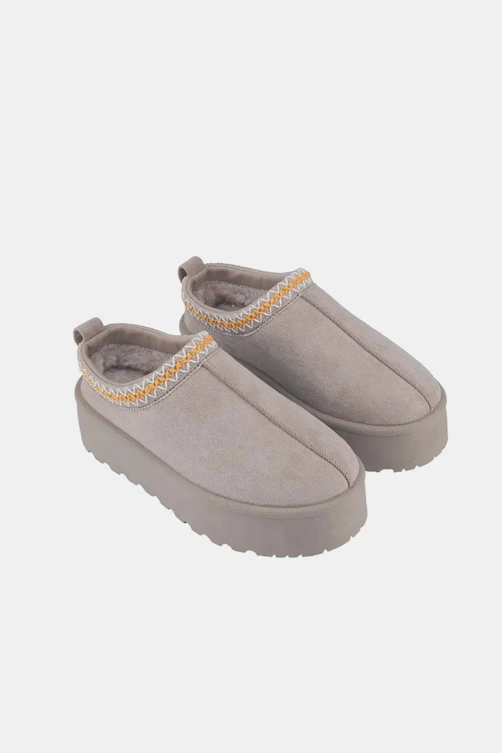 Weeboo Platform Embroidered Trim Slip-On Boots sold by Gigi Laurent product image thumbnail 2