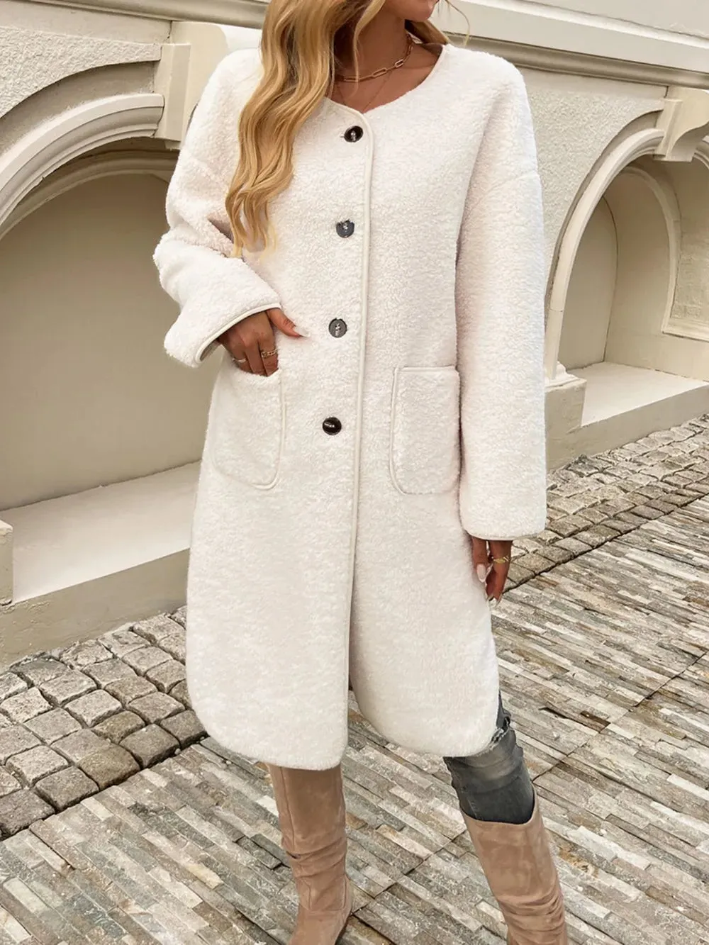 Devine Button Up Long Sleeve Coat sold by Gigi Laurent product image thumbnail 4