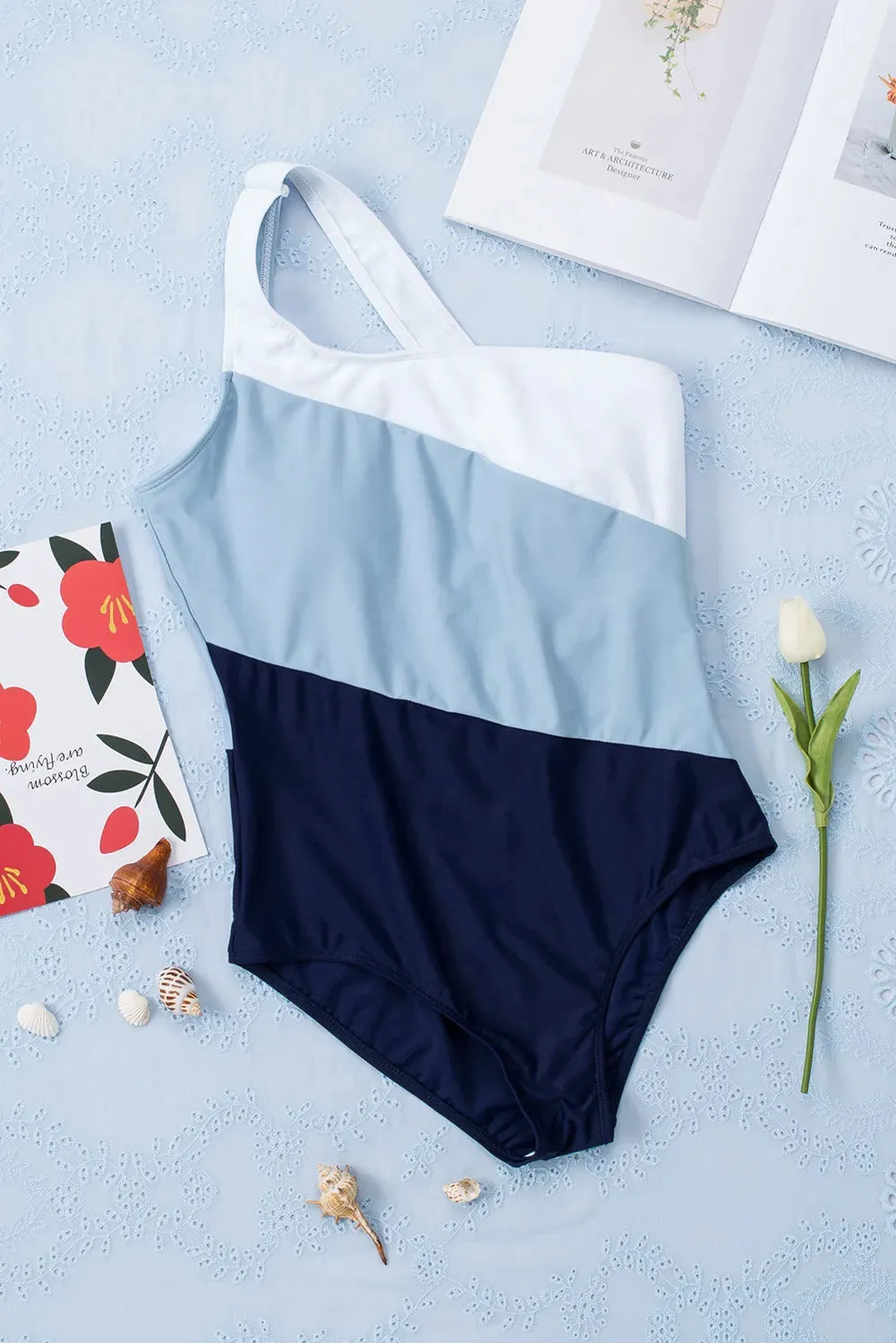 Full Size Cutout Color Block Sleeveless One-Piece Swimwear sold by Gigi Laurent product image thumbnail 5