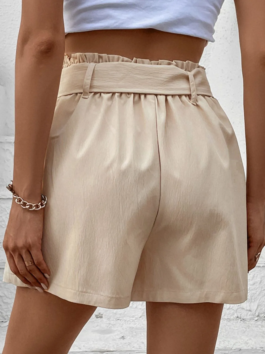 Perfee Belted Shorts with Pockets sold by Gigi Laurent product image thumbnail 2
