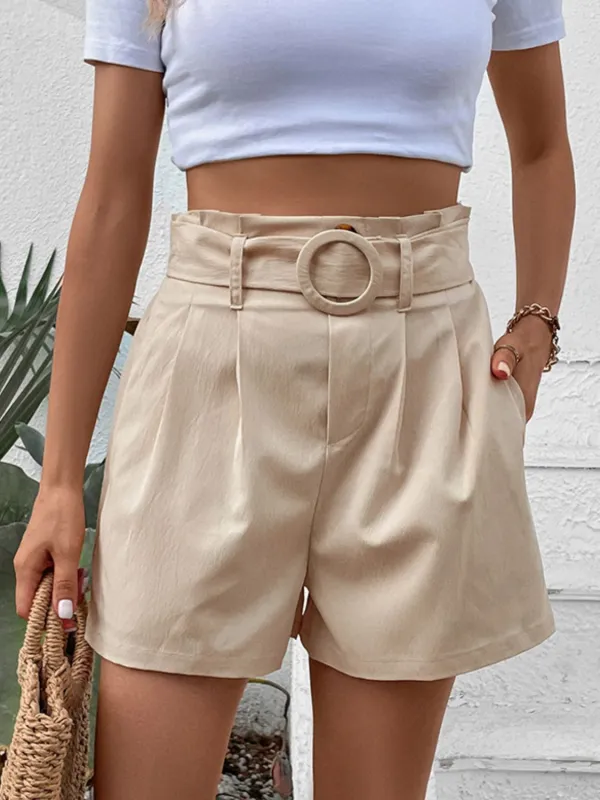 Perfee Belted Shorts with Pockets sold by Gigi Laurent
