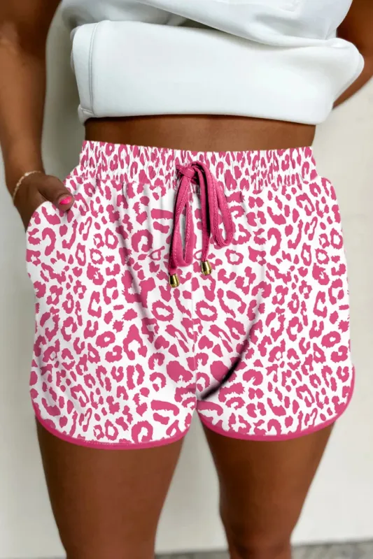 Leopard Drawstring Shorts sold by Gigi Laurent