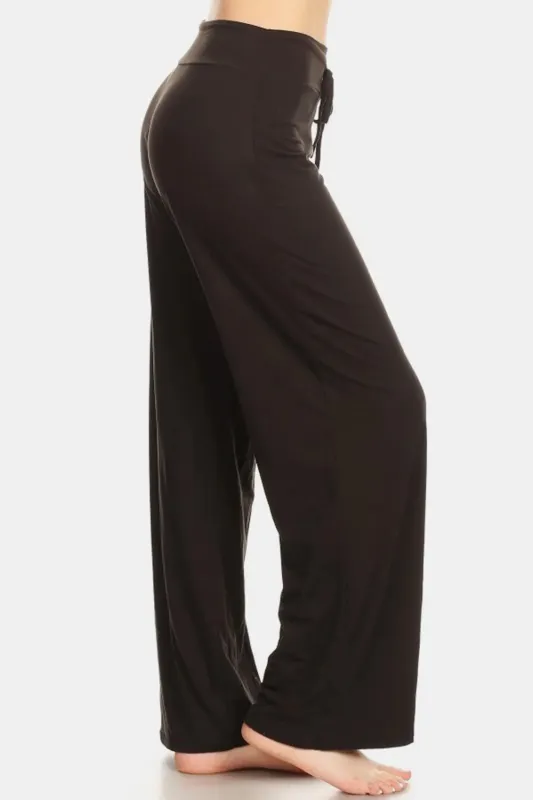 Leggings Depot High Waist Drawstring Wide Leg Pants sold by Gigi Laurent