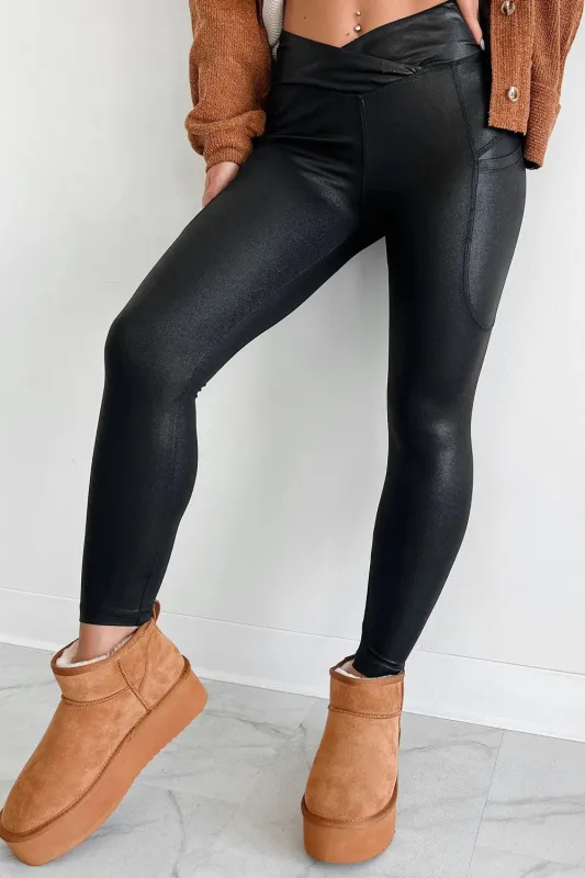 Pocketed V-Cut Waist Leggings sold by Gigi Laurent