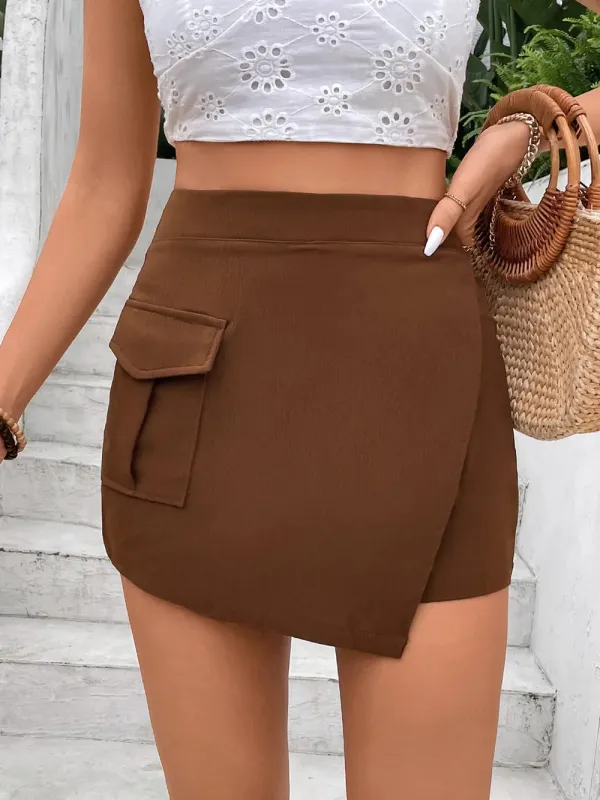 Perfee Pocketed High Waist Shorts sold by Gigi Laurent