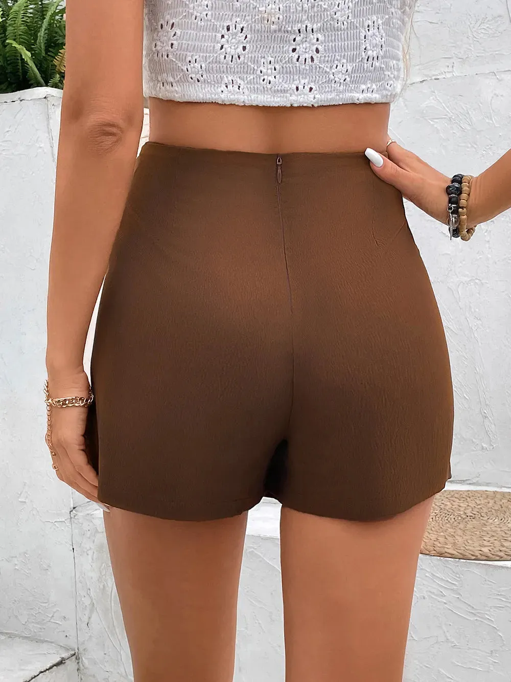 Perfee Pocketed High Waist Shorts sold by Gigi Laurent product image thumbnail 2