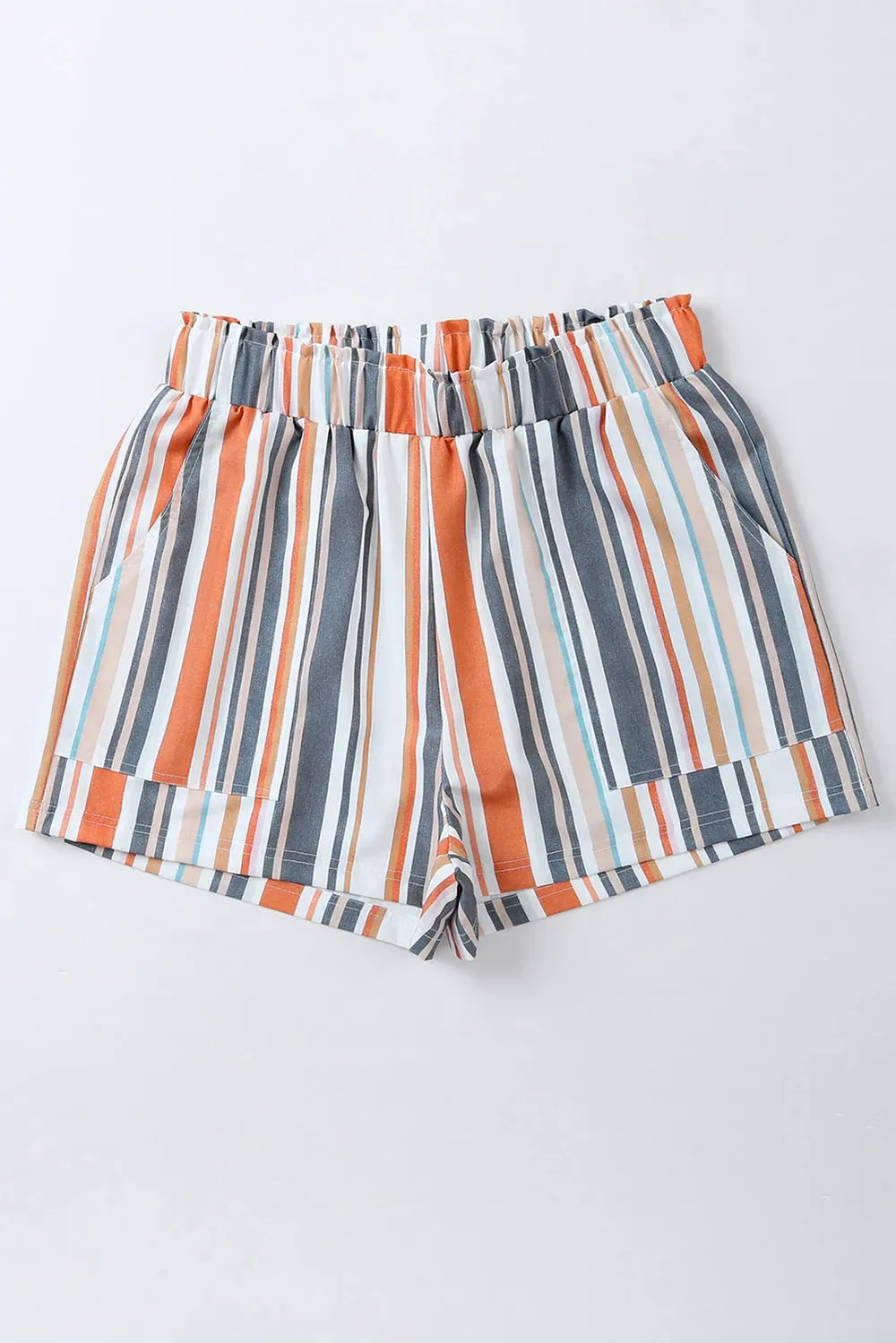 Striped Elastic Waist Shorts sold by Gigi Laurent product image thumbnail 4
