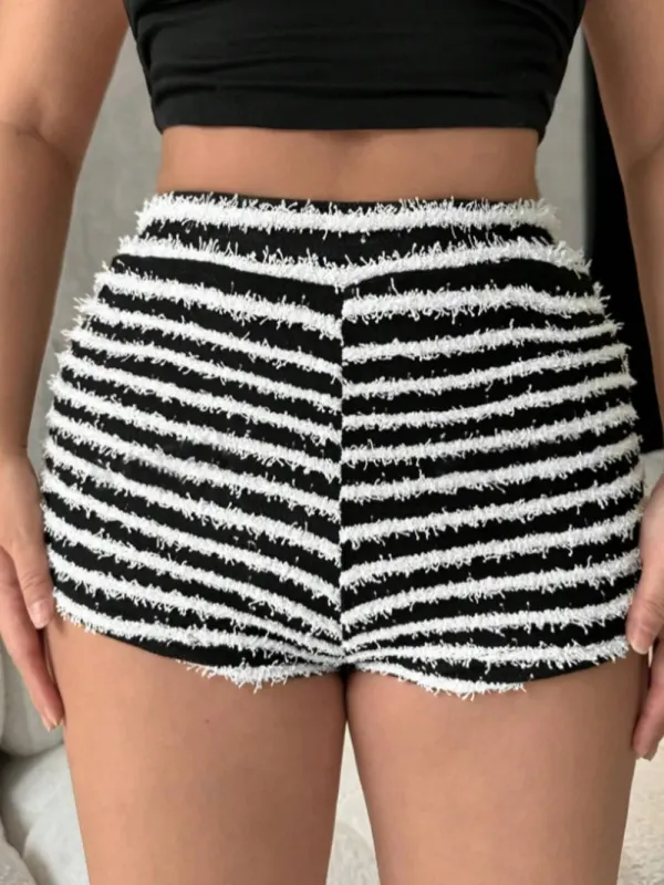 Striped High Waist Shorts sold by Gigi Laurent