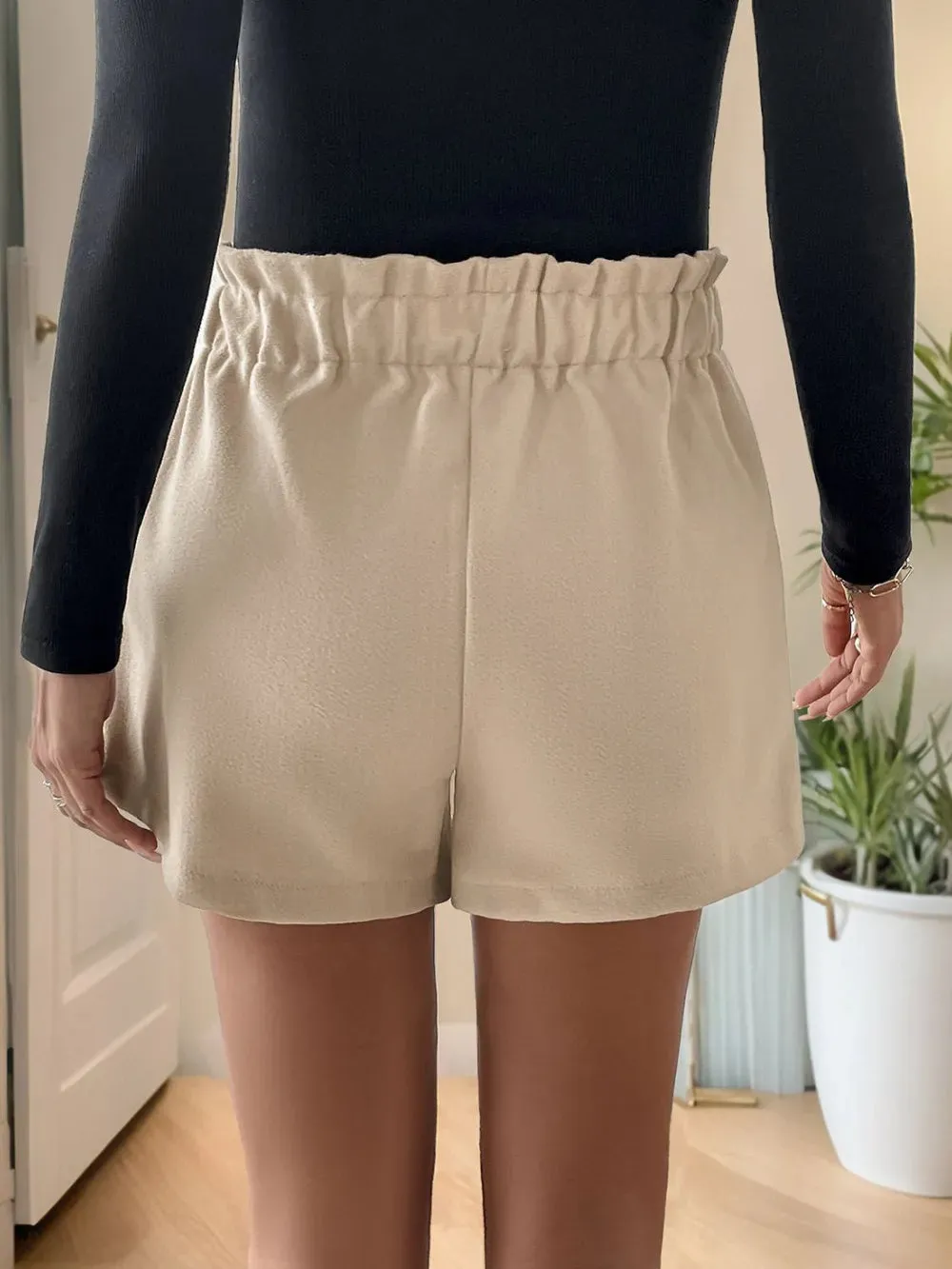Perfee Frill Drawstring Shorts with Pockets sold by Gigi Laurent product image thumbnail 2