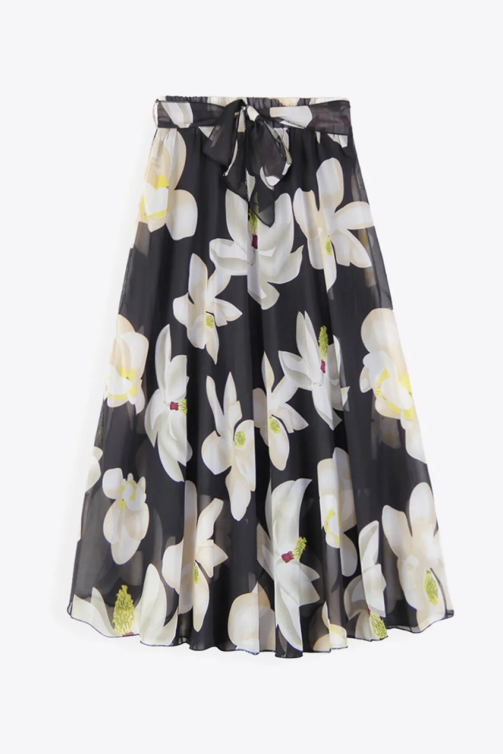 Full Size Floral Tie-Waist Skirt sold by Gigi Laurent product image thumbnail 4