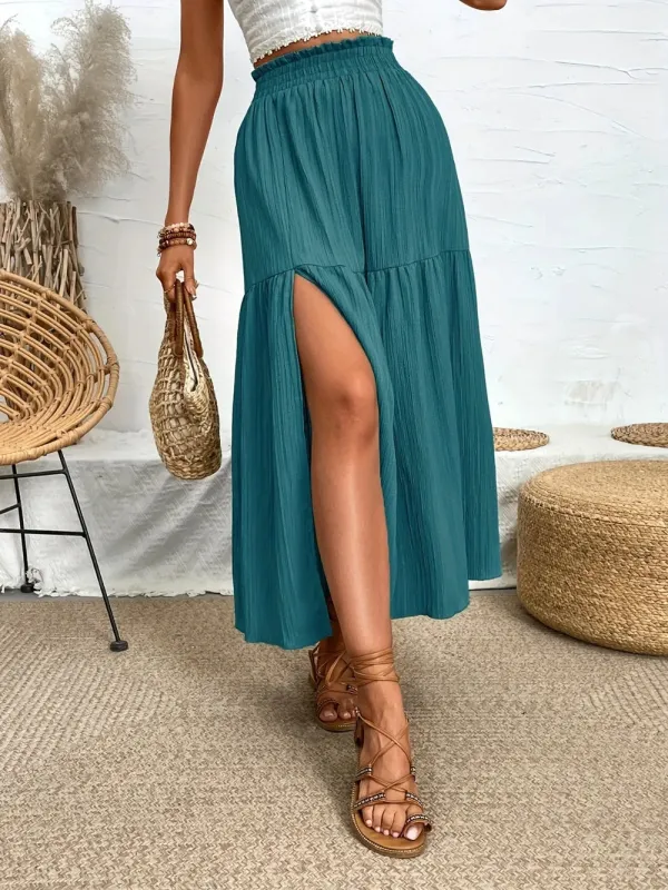 Frill Slit Skirt sold by Gigi Laurent