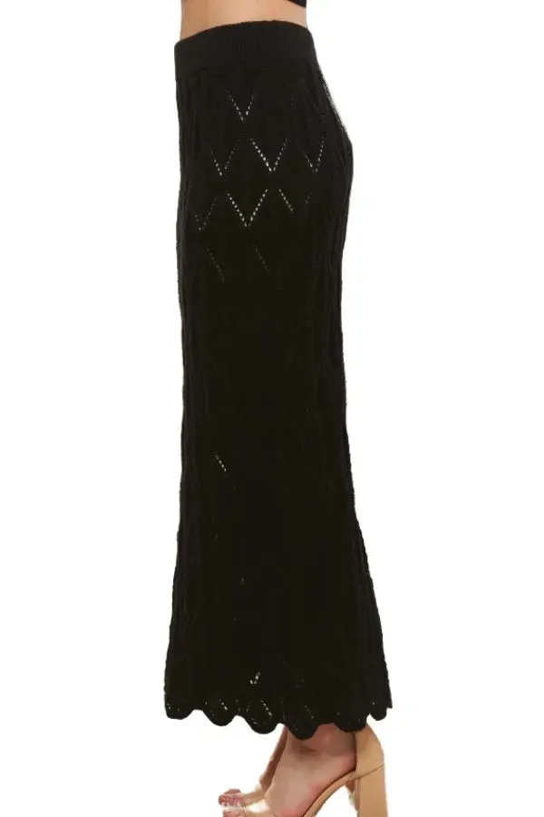 ADORA Scallop Trim Detail Knit Skirt sold by Gigi Laurent product image thumbnail 3