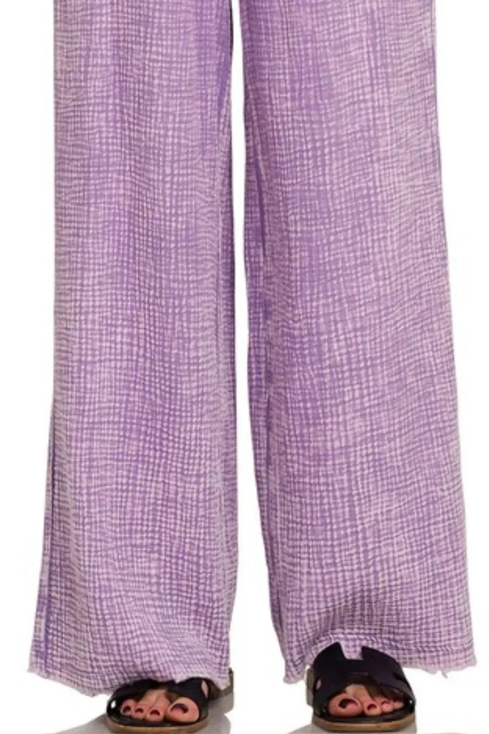 Zenana Washed Double Gauze Elastic Band Waist Pants sold by Gigi Laurent product image thumbnail 3