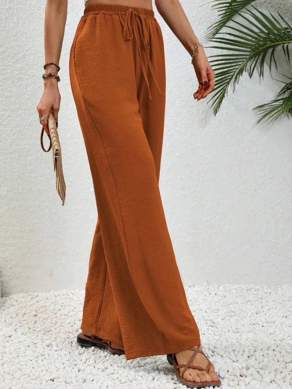 Wide Leg Drawstring Pants sold by Gigi Laurent product image thumbnail 3