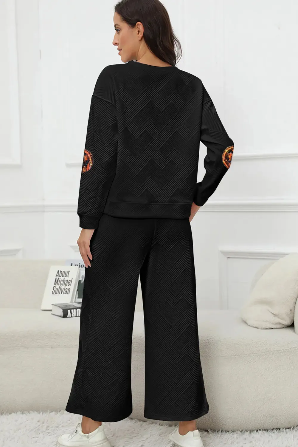 Sequin Patch Pumpkin Top and Pants Set sold by Gigi Laurent product image thumbnail 2