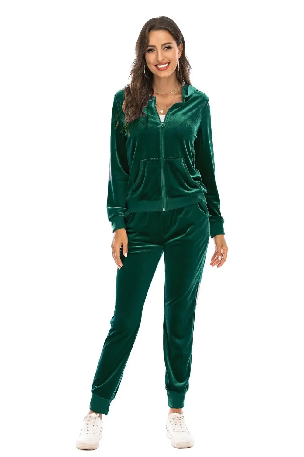 Zip-Up Hooded Jacket and Pants Set sold by Gigi Laurent product image thumbnail 3