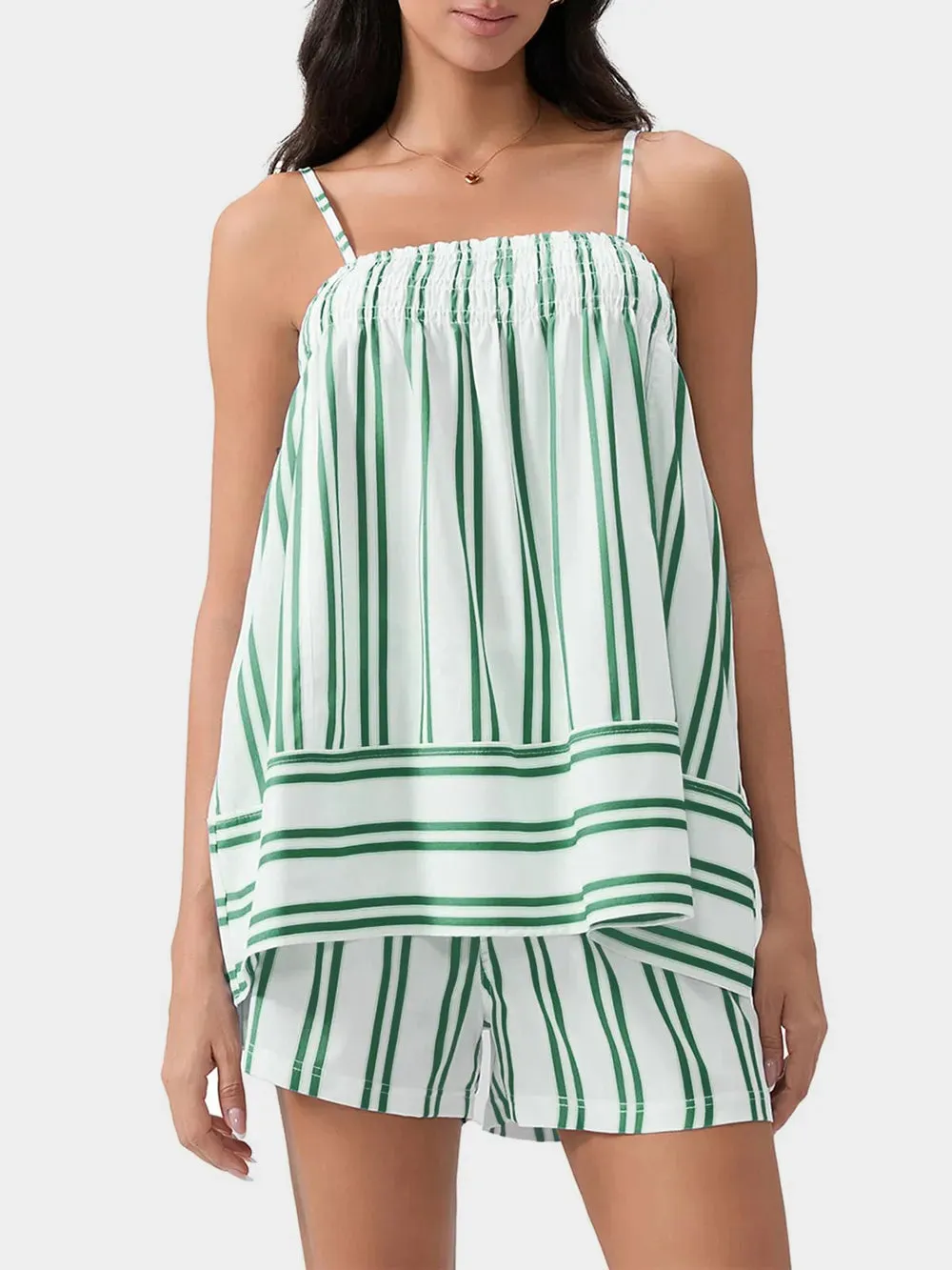 Smocked Square Neck Cami and Shorts Set sold by Gigi Laurent product image thumbnail 2