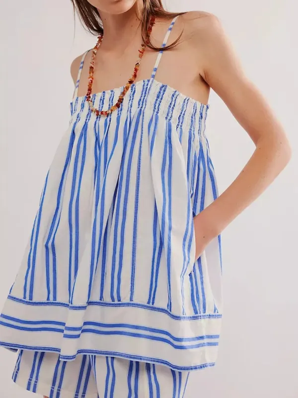 Smocked Square Neck Cami and Shorts Set sold by Gigi Laurent