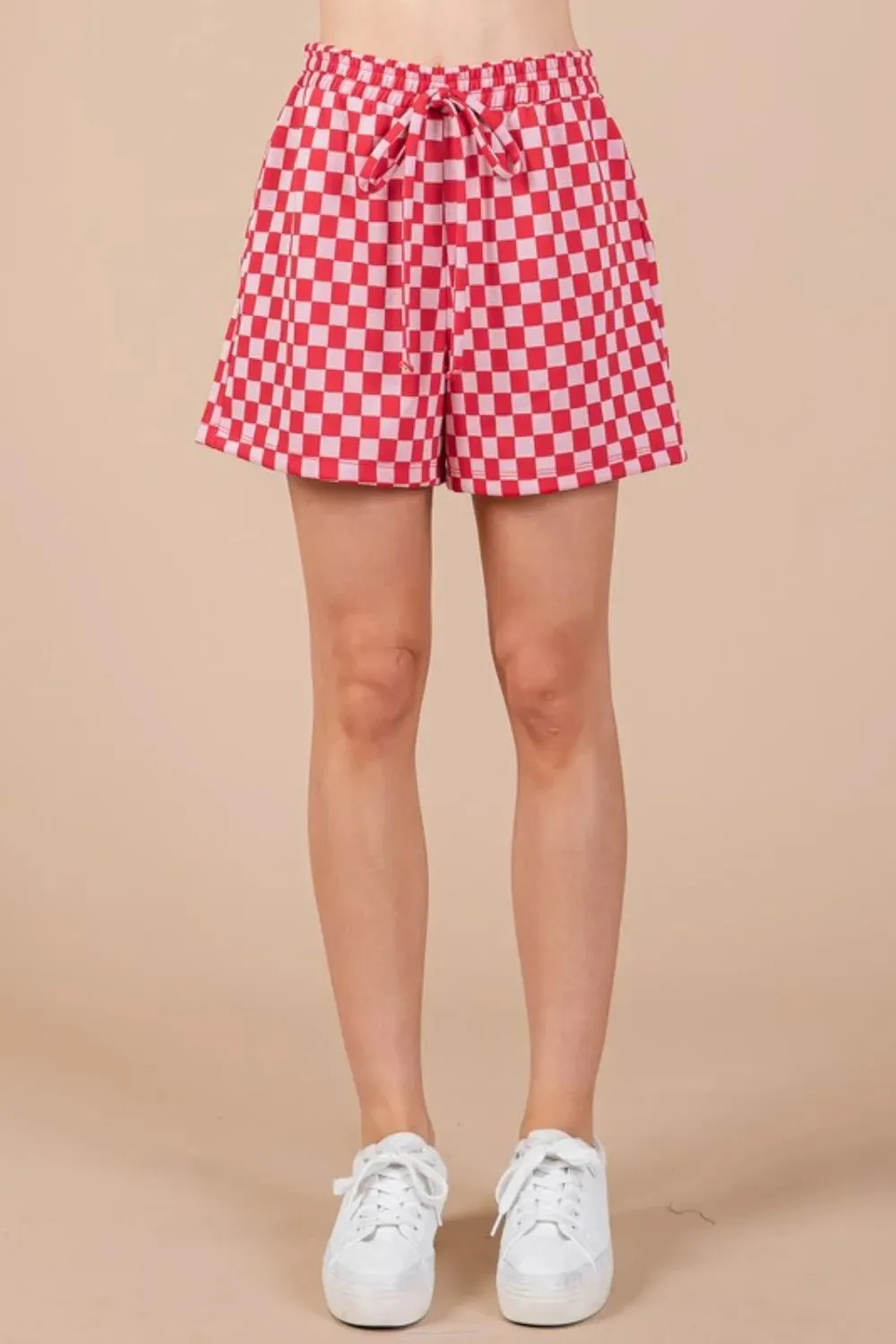 Ces Femme Checkered Round Neck Top and Shorts Set sold by Gigi Laurent product image thumbnail 4