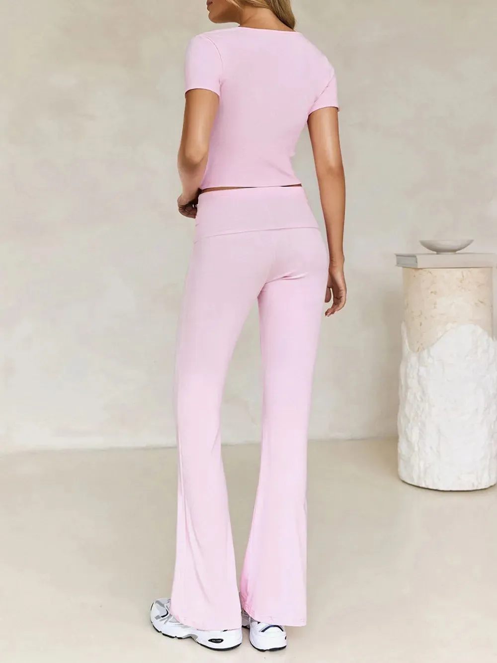 Devine V-Neck Top and Bootcut Leggings Set sold by Gigi Laurent product image thumbnail 2