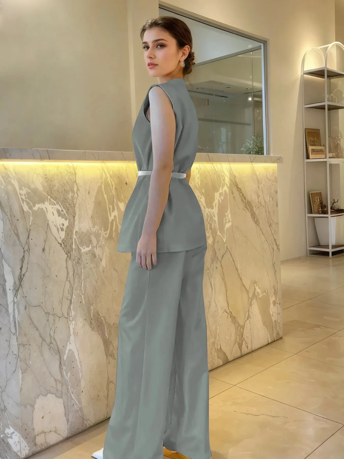 Sleeveless Top and Pants Set sold by Gigi Laurent product image thumbnail 2