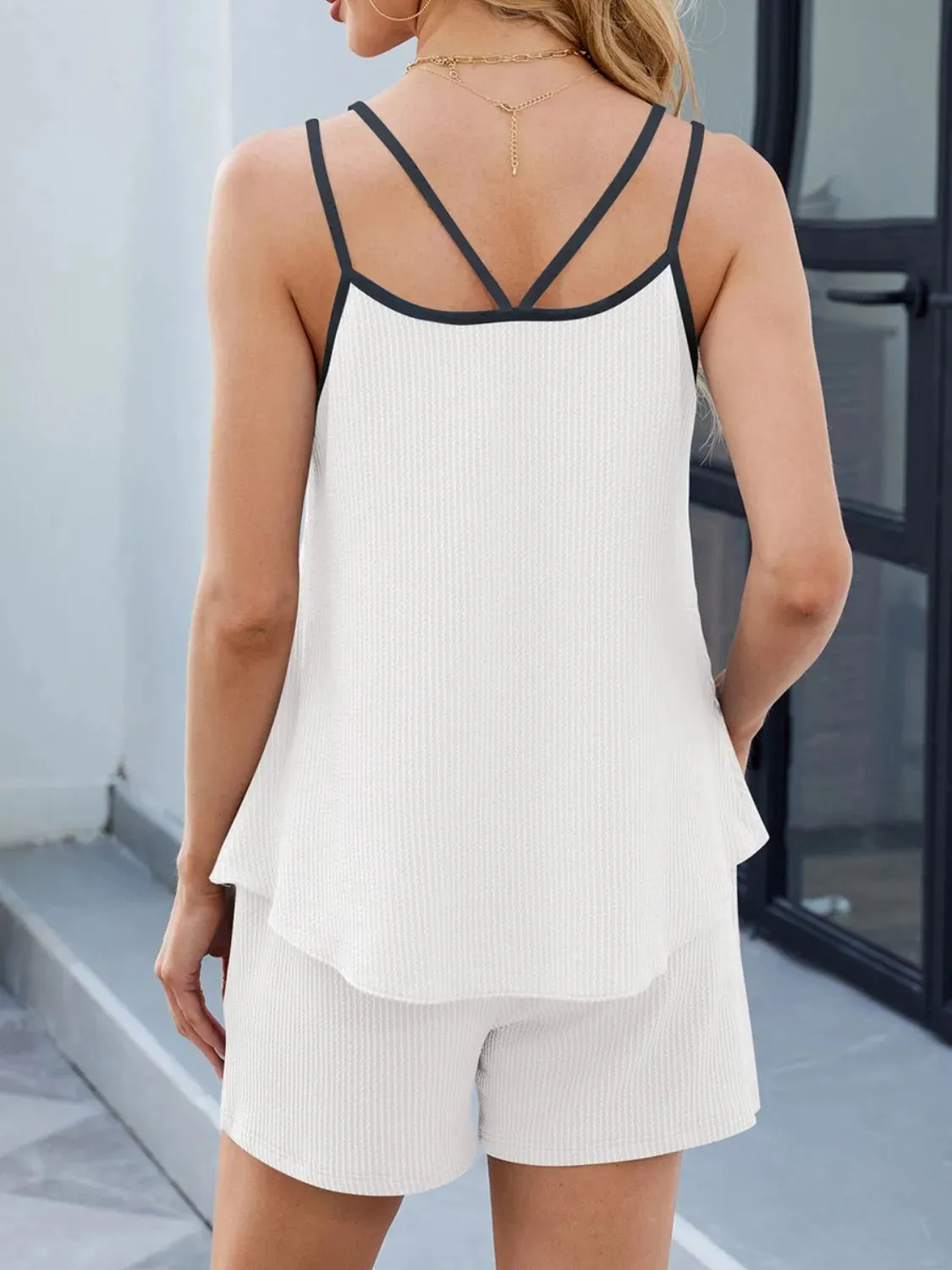 Casual Ribbed Tank Top and Shorts Set sold by Gigi Laurent product image thumbnail 5